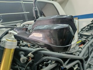 Paramanos Moto / Quad Aluminio Negro