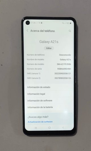 Samsung Galaxy A21s 64GB Nero