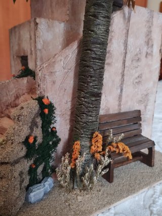 Miniatura Casa con Palmeras