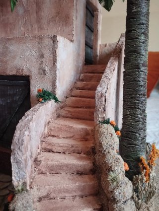 Miniatura Casa con Palmeras