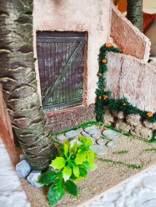 Miniatura Casa con Palmeras