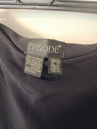 Falda larga negra vintage Y2K T.42 con forro
