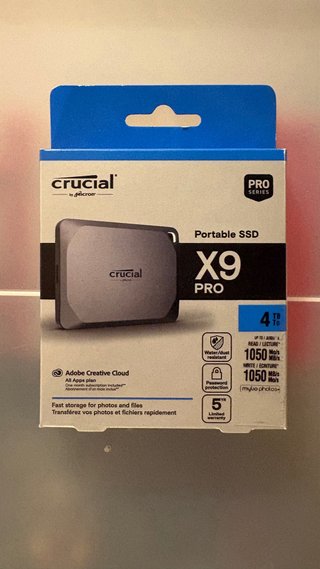 Crucial X9 Pro 4To 4Tb usb-c esterno ssd sigillato