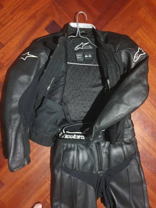 Traje Alpinestars 2 piezas negro