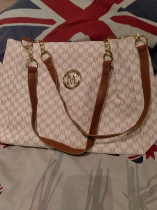 Bolso Blanco y Marrón