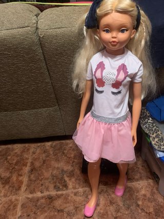 Muñeca grande 1 metro con ropa y zapatos Rosaura