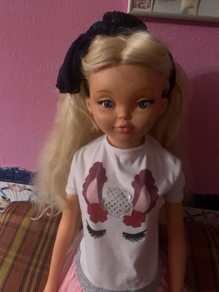 Muñeca grande 1 metro con ropa y zapatos Rosaura