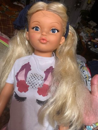 Muñeca grande 1 metro con ropa y zapatos Rosaura