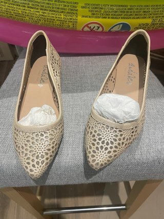 Bailarinas Andales Piel Beige Talla 37