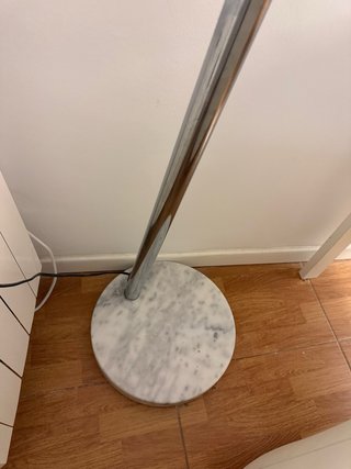 Lámpara de pie arco vintage mármol