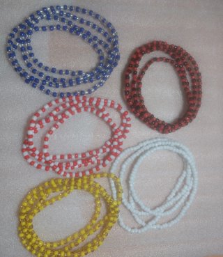 Lote de 5 Collares religiosos varios colores
