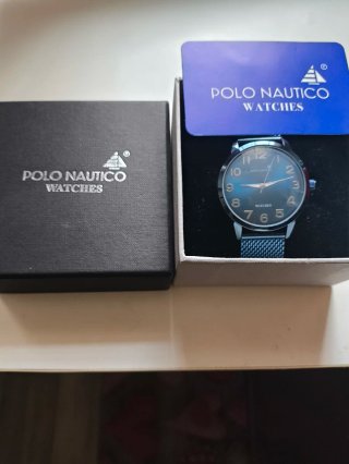 Orologio Polo Nautico Uomo Blu/Argento