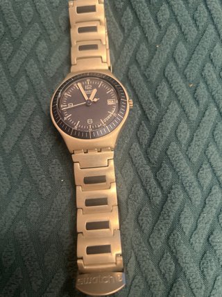 Reloj Swatch Azul y Plateado