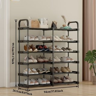 Zapatero estanteria baja 12 niveles 6x2 mueble