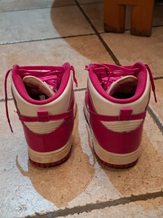 Nike Sneakers Pelle Bianca e Fucsia Tg 40.5