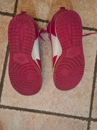 Nike Sneakers Pelle Bianca e Fucsia Tg 40.5