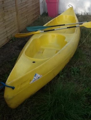 Canoa Doble Amarilla Muy Estable