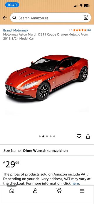 Aston Martin DB11 1:24 Motormax