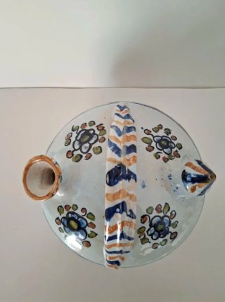 Botijo de cerámica Talavera pintado a mano