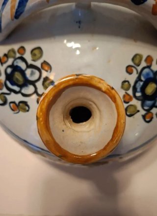 Botijo de cerámica Talavera pintado a mano