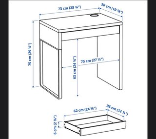 Escritorio Micke Blanco Ikea