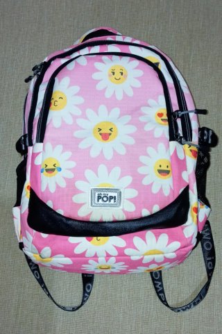 Mochila Oh My Pop! flores y emojis
