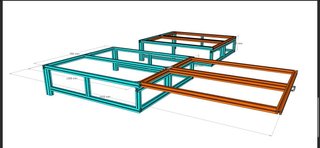 Estructura de Cama Camper de Aluminio