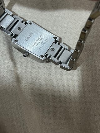 Reloj Cartier Plata y Blanco