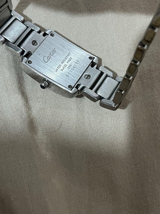 Reloj Cartier Plata y Blanco