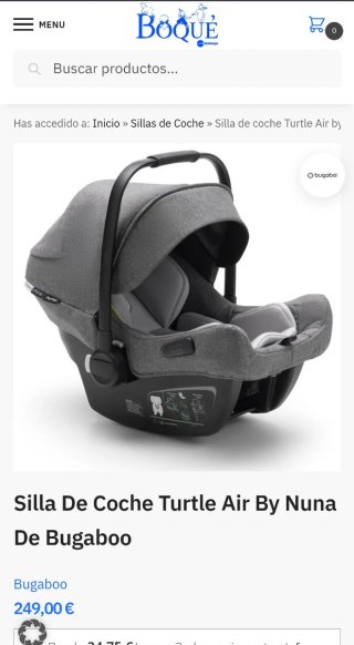 Ocasión SILLA coche Bugaboo Turtle NUEVA