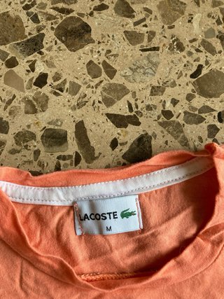 Camiseta Lacoste Naranja Talla M