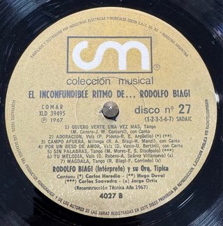 LP Rodolfo Biagi - Tango Argentino