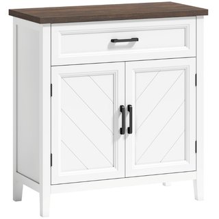 Credenza Moderna Rustico con Ripiano Regolabile, S