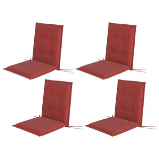 4er Set Sitzkissen 108 x 50 x 5 cm Stuhlkissen mit