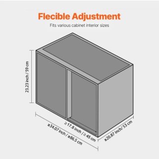 Mensole organizer estraibile dx VEVOR