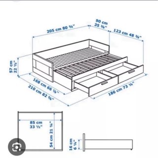Cama Ikea BRIMNES con cama nido