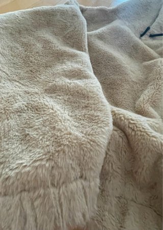 Abrigo de pelo beige