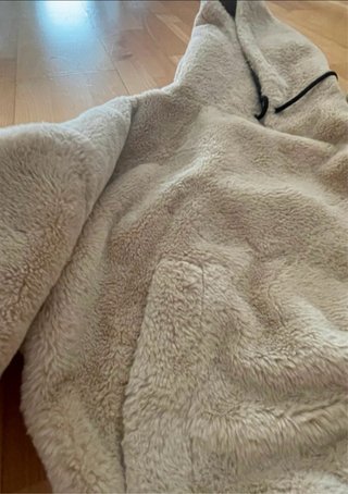 Abrigo de pelo beige