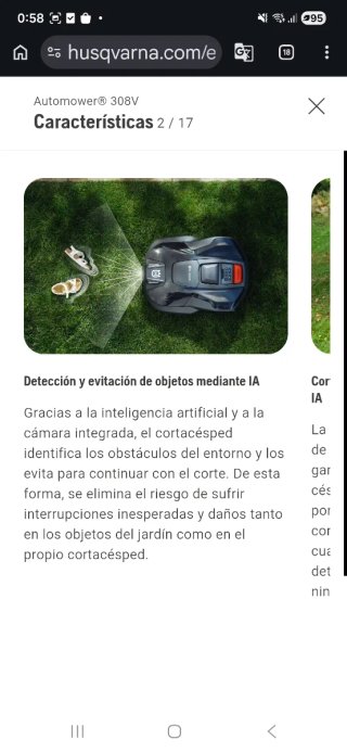 Robot cortacésped Husqvarna Automower 308V