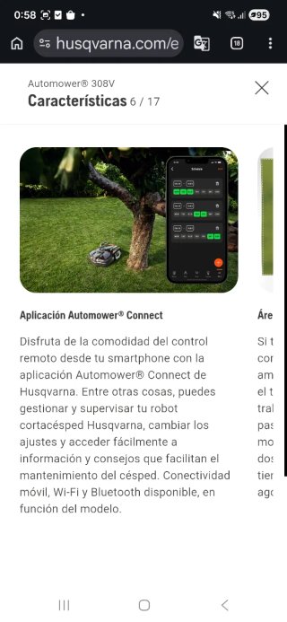 Robot cortacésped Husqvarna Automower 308V