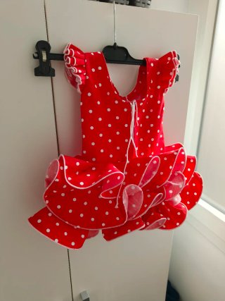 Traje Flamenca Bebé 6-9 Meses