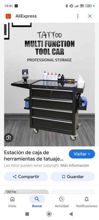 Carro de Tatuaje Profesional
