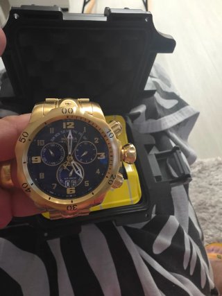 Reloj Invicta Dorado y Azul