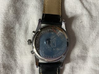 Reloj GFF Negro/Plateado Cuero