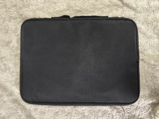 Custodia portafoglio nera per tablet