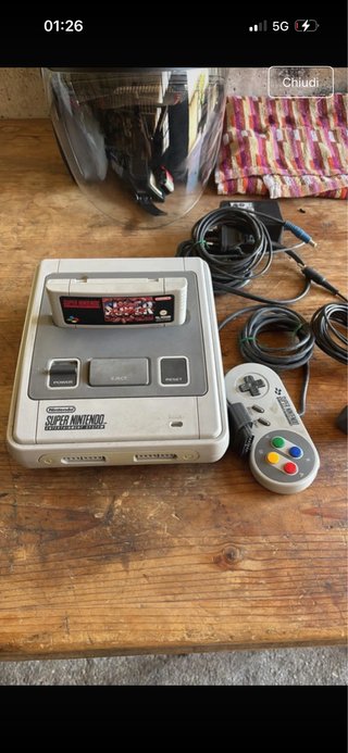 Super Nintendo con gioco