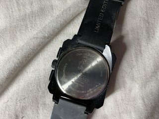 Reloj Calgary Cuadrado Negro y Azul