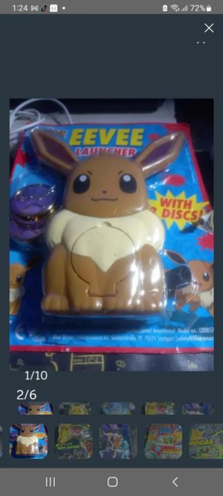 Lanzador Eevee Pokémon con 2 discos