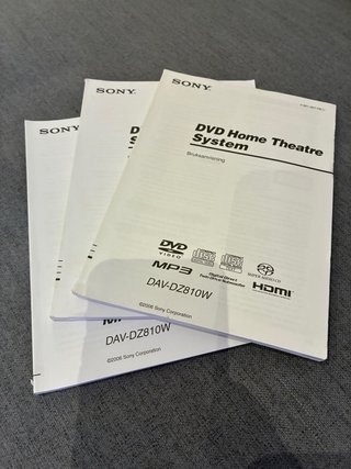 Home Cinema Sony DAV-DZ810W