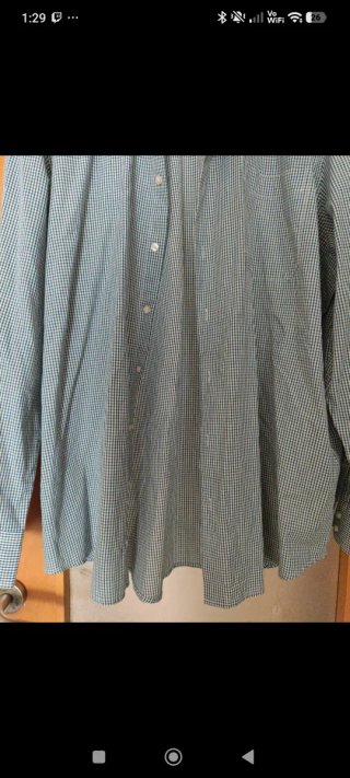 Camisa CANDA cuadros XXL azul y verde